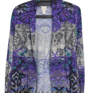 Chico’s Cardigan Sweater Chico’s Size 0 / M Colorful Purple Cozy 31 in Length